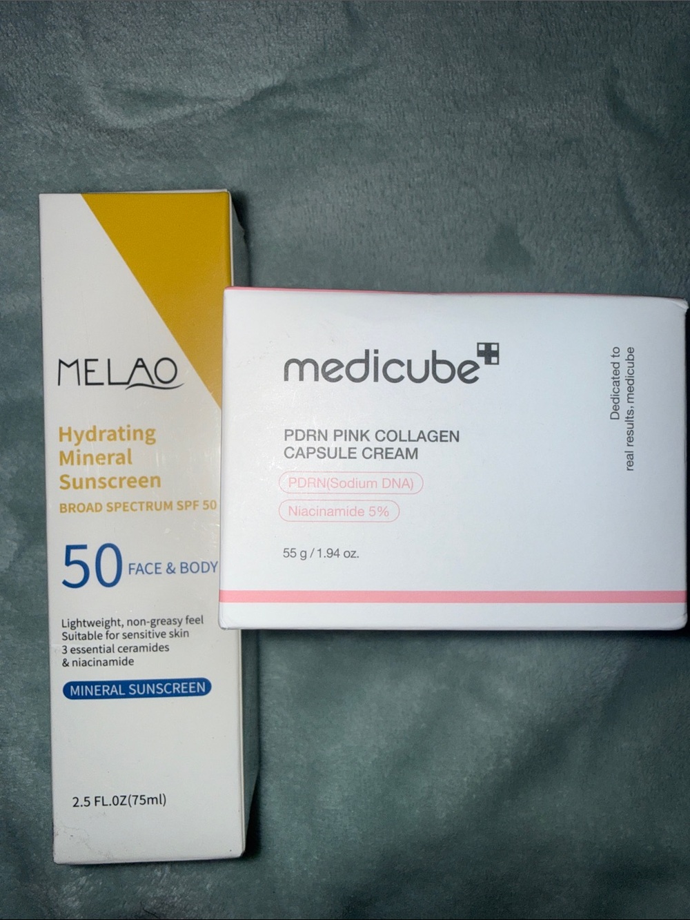 Medicube PDRN Pink Collagen Capsule Cream & Sunscreen
